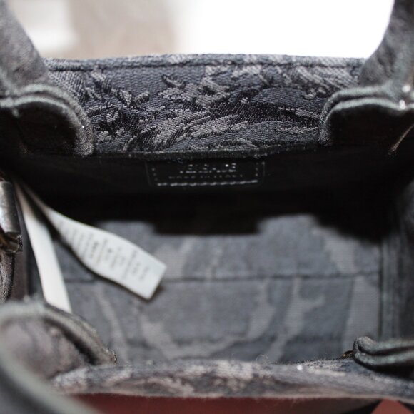 Versace Jacquard Barocco Athena Tote Black Top Handle Shoulder Bag Crossbody - Picture 7 of 10